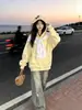 Diseño con estampado de Hello Kitty, lindo y divertido, estilo japonés, sudadera con capucha para mujer, nuevo top casual de otoño/invierno