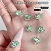 Acessórios de nail art rosa claro, diamantes K9 brilhantes sem base, diamantes empilhados feitos à mão para nail art, unhas de bala de rosca coloridas