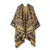 Manta Poncho Dividida Feminina Estilo Coreano Espessada Estilo Étnico Xizang Qinghai Lijiang Turismo Lenço Pied-de-poule Dupla Face