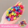 Clipe de cabelo das crianças bebê bebê bonito princesa grampo de cabelo acessórios de cabelo da menina cocar flor mini hairpin