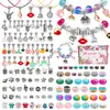 Amazon Mais Vendido Conjunto de Pulseiras DIY Infantil Feito à Mão DIY Contas Exquisito Criativo Conjunto de Pulseiras de Joias Caixa de Presente