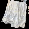 Pijama Dulce de Algodón Nube para Niñas, Nuevo Estilo Primavera/Otoño, Manga Larga, Cuello de Solapa, Se Puede Usar Afuera, Ropa de Casa de Dibujos Animados, Conjunto de Dos Piezas
