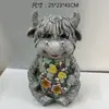 Artesanato de Resina de Caracol Brilhante Transfronteiriço Europeu e Americano Artesanato de Resina Criativo Jardim Paisagem Externa Ornamentos de Animais Pequenos