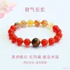 Pulsera de Ágata Roja Natural Juanyu Pulsera de Cristal con Pegamento Piedra Ojo de Tigre Amarillo Transmisión en Vivo Venta al por Mayor Entrega S5120303
