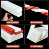 Tira Quadrada Sólida de Silicone, Resistente a Altas Temperaturas, Translúcida, Anticolisão, Resistente à Pressão, Impermeável, Tira Antiderrapante, Tira de Vedação de Silicone para Porta de Armário