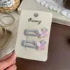 Novo Bico de Cabelo Borboleta Colorido de Camada Dupla Estilo Coreano, Presilha Fresca e Elegante, Toque de Luxo, Acessório de Cabelo Que Não Danifica o Cabelo para Meninas