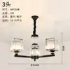 Candelabro Moderno de Lujo Ligero con Múltiples Cabezas de Cristal, Lámpara de Techo de Arte en Hierro Negro y Dorado de Gama Alta para Sala de Estar, Comedor y Estudio