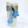 Llavero Colgante Bola Trenzada de Cordón de PU Creativo Elegante Simple Anillo para Llave de Coche Colgante para Bolso de Hombre y Mujer