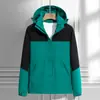 Nueva Chaqueta de Exterior para Hombres y Mujeres Chaqueta de Pareja con Gorro Desmontable Impermeable y Cortavientos Costuras Ropa Exterior Chaqueta Chaqueta Individual