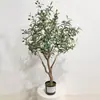 Árbol de Olivo Artificial Transfronterizo para Entrada de Casa, Decoración de Balcón, Árbol de Olivo Artificial para Hotel, Centro Comercial, Paisajismo de Sala de Exposiciones