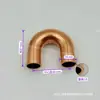 Soldadura de Tubería de Cobre en Forma de U Engrosada con Doblez Pequeño en U a 180 Grados, 7-54mm Accesorios de Refrigeración para Aire Acondicionado