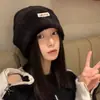 Gorro Feminino, Novo Chapéu de Pescador de Pelúcia Branco Quente Adequado para Rostos Grandes, Chapéu Bucket para Clima Frio Que Faz Rostos Grandes Parecerem Menores