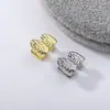 Amazon Transfronterizo Hip-Hop Conjunto Doble Relieve de Calavera Brackets de Diente de Oro Accesorios Dentales Electroplateados Auténticos Decoración Dental Falsa de Moda Personalizada para Mujeres