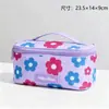 Bolsa de Cosméticos Floral de Color Contrastante Simple Personalizada Bolsa de Almacenamiento Bolsa de Tocador Portátil Bolsa de Mujer Bolsa de Cosméticos de Viaje