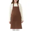 Venta directa transfronteriza moda personalidad delantal simple hogar cocina impermeable a prueba de aceite poliéster cintura bordado impreso abrigo al por mayor