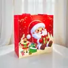 Bolsa de Regalo Navideña No Tejida Transfronteriza Bolsa Tote Creativa de Papá Noel Bolsa para Manzanas Navideñas Bolsa de Regalo Impermeable