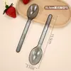 Colher descartável estilo americano espessa 15,5 cm embalada individualmente para take-away comercial de sobremesa e sopa, atacado do fabricante
