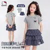 Conjunto de Verão Kuromi Desenho Animado para Meninas 2026 Novo Estilo para Crianças de Meia-Idade e Mais Velhas Doce Legal Estiloso Solto Conjunto de Duas Peças