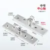 Bisagra Rotatoria de Acero Inoxidable de 360 Grados para Puertas de Madera, Bisagra de Puerta de Posicionamiento Oculto, Bisagra de Pivote Superior e Inferior