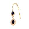 Cross-border Novo Simples Gota De Água Pingente Strass Grampo De Cabelo Europeu e Americano Moda Sobrancelha Gota Testa cadeia Cadeia De Cabelo