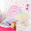 BM1531 Adhesivo de pared con forma de estrella de amor y arcoíris de colores, para habitación infantil, fondo decorativo de PVC