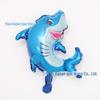 Mini Tubarão Tropical Peixe Polvo Balão de Filme de Alumínio Oceano Decoração de Aniversário Brinquedo Infantil Bobo Bola Balão Cheio