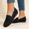 Estação Independente 2024 Outono Novo Comércio Exterior Europeu e Americano plus size Round Head Flat Shoes Sapatos Casuais Esportivos de Boca Rasa Feminina