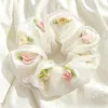 Scrunchie de Malla Mint Mambo de Alto Aspecto para Nicho Estilo Bosque Lazo para el Cabello de Princesa Coreana Femenino Cuerda para el Cabello Accesorio para el Cabello