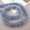 Tira de plumas planas de color directo de fábrica Tira de lana de pavo materiales de decoración manualidades regalo de Navidad DIY