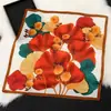 Novo Estilo Lenço de Seda Moda Feminina Versátil 70 Quadrado Estilo Coreano Lenço de Proteção para o Pescoço Primavera e Outono Lenço Retrô Gravata para Bolsa