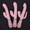 Vibrador de conejo rosa, palo de masaje, juguete sexual para adultos