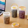 Bote para Té, Frasco Sellado, Recipiente Transparente de Grado Alimenticio para Té de Flores y Dulces, Bote de Plástico de Alta Estética a Prueba de Humedad