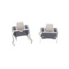 Interruptor Táctil 3*6*4.3*5*6h acero inoxidable enchufe lateral soporte lateral Presionar con dos patas microinterruptor resistente a la temperatura