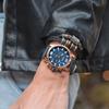 Nuevo Producto Reloj Megir para Hombre Cronógrafo Multifunción Correa de Cuero Genuino Deportivo de Cuarzo Dropshipping 2156