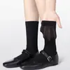 Calcetines de estilo Ballet de Primavera a media pantorrilla con Rayas y Lazos, Calcetines Holgados Dulces con Moño Estilo Jk, Versátiles Estilo Miu