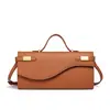 2026 Nuevo Estilo Transfronterizo Bolso de Mano tipo Clutch Piel PU Textura Retro Bolso de Mano Mini a la Moda Bolso Cruzado para Viajes de Mujer