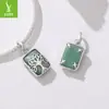 Yinziyun Original Retro Árbol de la Vida DIY Accesorios Colgantes Starlight Aventurina Verde Natural Piedra Cobre Chapado Blanco Dorado Cuentas