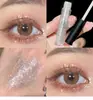 Sombra Líquida Explosiva Gota de Lágrima com Lantejoulas Super Brilhante Glitter de Cristal Caneta Bicho da Seda Perolada Iluminador Líquido com Glitter Fino