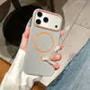 Adecuado para iPhone 18 Pro Max Funda Magnética Mate para Teléfono Apple 17 Tacto de Alta Gama Pintada en Spray 16 Funda Suave Cubierta Protectora