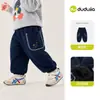 Pantalones de Invierno Largos para Niños Niñas Ropa de Invierno Casual para Bebés Ropa Deportiva con Felpa Nueva Familia Dudu