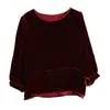 Camisa de Seda de Morera de Alta Calidad para Mujer, Nueva, Color Sólido, Cuello Redondo, Ajustada a la Cintura, Reduce la Edad, Otoño e Invierno
