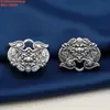 Accesorios de colgante de plata de ley 99 pies plata diamante mortero calabaza valiente accesorios retro hacer viejo 3D plata dura material DIY