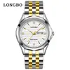 Reloj de cuarzo para hombre marca Longbo, reloj casual simple para pareja, par de relojes impermeables a juego, Longbo