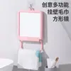 Porta Toallas Espejo Dormitorio Estudiantil Espejo Colgante Montado en Pared Escritorio Espejo de Maquillaje Baño Sin Taladro Cuadrado de Alta Definición Espejo Colgante
