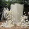 2026 Nueva Serie Blanca Accesorios de Flores para Bodas Juego de Decoración de Boda Materiales de Flores Color Claro Blanco Roto Arreglo Floral Artificial para Bodas