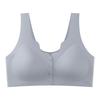 Ropa interior sin costuras para madres de mediana edad y mayores con botones abiertos en la parte delantera, estilo atractivo, talla grande, fina, sin aros de acero
