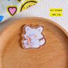 Marca de dibujos animados de acrílico, accesorios de joyería para hacer tú mismo, material hecho a mano, llavero colgante, lindo conejo, joyería colgante