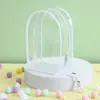 Muñeca de Dibujos Animados 15cm Bolsa Cuadrada y Redonda para Pasear al Bebé, Conveniente Bolsa Transparente Almacén, Bolsa de Almacenamiento para Exhibición de Muñecas de Algodón, Bolso de Bebé