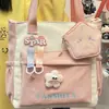 Bolsa Transversal Estrela Fofa Bolsa de Mão para Meninas Estudante do Ensino Médio Fundamental Bolsa para Cursinho Grande Capacidade Bolsa de Ombro