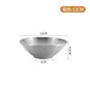 Tazón de Sopa de Acero Inoxidable 304 de Doble Capa Antiescaldante con Rosca, Tazón para Arroz, Tazón para Hot Pot Picante, Tazón para Ramen, Tazón para Fideos con Rosca, Tazón Cónico